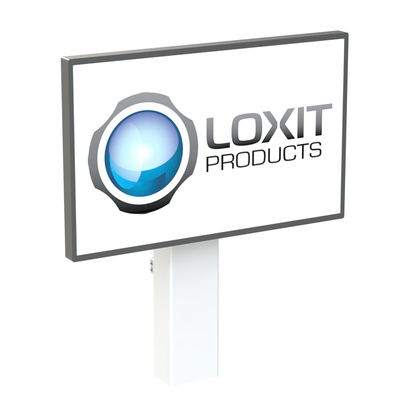 Loxit 8433 Fixed Ht Mono Wall to Floor Mount